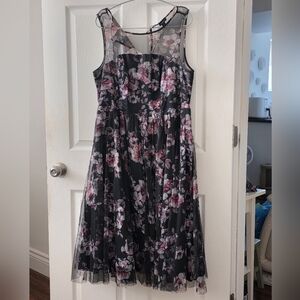 Vintage Torrid Flared Mesh & Tulle Party Swing Dress